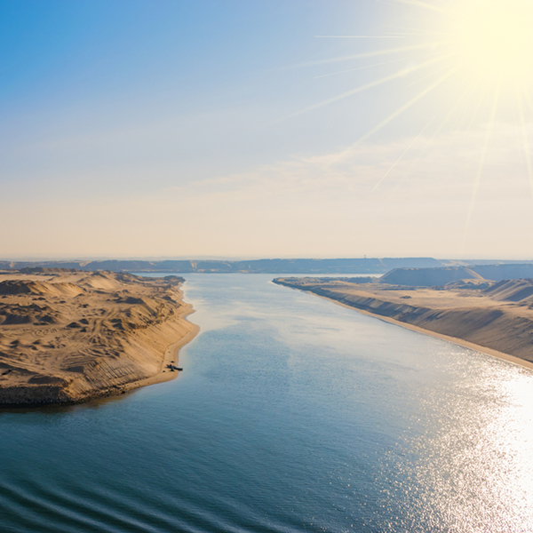 Suez Canal landscape